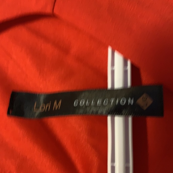 Lori m Collection Red Asymmetrical Dress - Picture 4 of 5